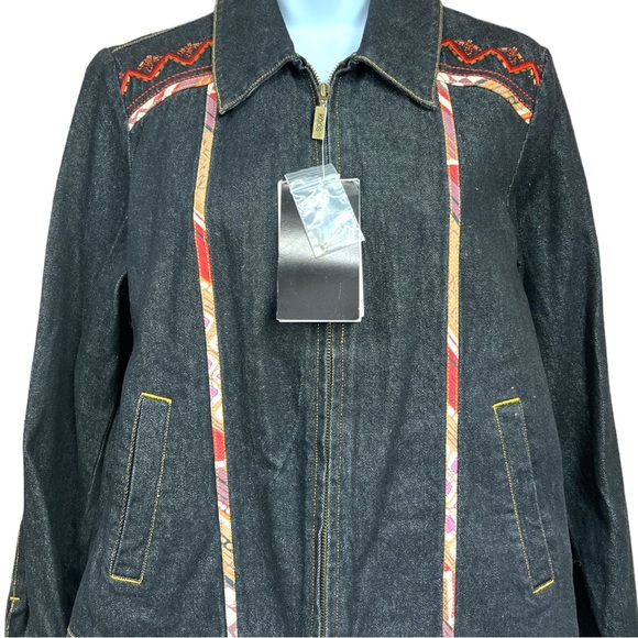 SzSmall Koos Of Course Denim Jacket NWT - Picture 3 of 5